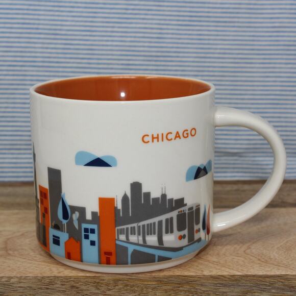 CHICAGO Starbucks Coffee Mug YOU ARE HERE Collection 2015 14oz - Picture 2 of 8